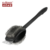 BBQ family outdoor barbecue cleaning brush long handle stainless steel cleaning brush