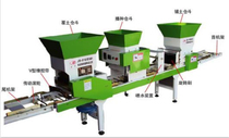Rice seedling production line Rice seedling sowing soil automatic assembly line Automatic seeder