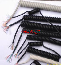 Manufacturer wholesale slingshot wire abrasion resistant spring wire PU shielded spring wire 6 core X0 3 spiral cable wire