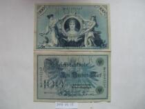 Germanys 100 mark on 1908 (blue number)