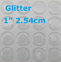 Epoxy crystal EPOXY transparent epoxy 1 inch epoxy process with silver powder dome dots