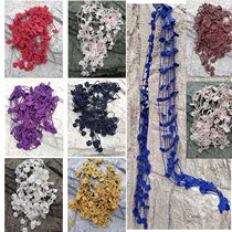 Mermaid * all hand-woven crochet scarf hollow collar belt tassel original design necklace retro Chinese style