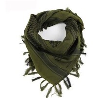 Military regulations new green black and white general Chinese trend with mens and womens Arabic square scarf shawl tourism