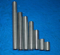 Chandelier lamp Universal Dental tube 10mm threaded tube white zinc full tooth screw rod M10 hollow dental rod lamp accessories