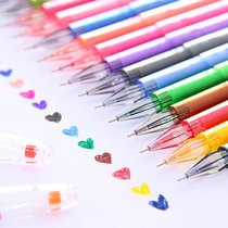 Korean stationery Moon Drilling Stone Color Middle Sex Pen Student Water Pen Color pen Candy Color water pen