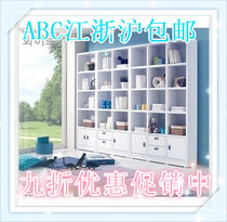 Special price Simple bookcase Free combination cabinet Bookshelf with door display cabinet Locker lattice cabinet