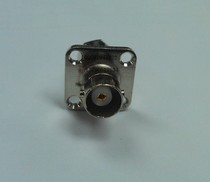 BNC-KF female head with square plate flange-3 feeder type can be fixed Q9 female seat monitoring head oscilloscope