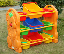 Kindergarten childrens multi-layer toy rack storage rack baby plastic multifunctional rack finishing cabinet
