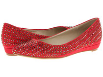 100% US imported Haitao 2 Lips Too fashion sequined red flat shoes in stock
