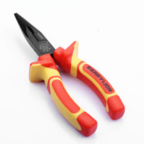 Baweishi 6 inch insulated tip pliers VDE double color handle 1000V high voltage tip nose pliers electrical pliers