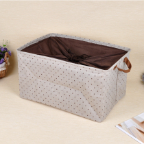 2 pieces of ZAKKA cotton linen large quilt toy storage basket foldable storage box