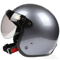 Taiwan Zhengan New Iron Grey Harley Electric Motorcycle Helmet Men and Women Anti-ultraviolet Retro Semi-Helmet Warm Winter