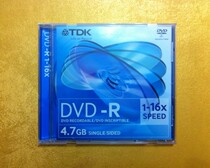 TDK DVD-R burning disc 1-16 times the speed of blank burning disc 4 7GB monolithic disc Origin Taiwan
