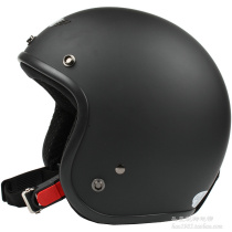 Taiwan Zhengan matte black Harley electric motorcycle helmet helmet retro half helmet winter helmet sunscreen ultraviolet light