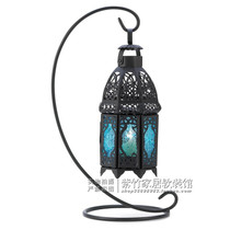 Promotional classic Moroccan iron candle holder Desktop Window soft decoration romantic coffee color candle holder