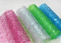 Hometown beautiful toilet bathroom non-slip mat home shower bath mat bathroom transparent large cushion