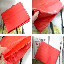 Disposable thick red plastic tablecloth imitation silk tablecloth wedding family banquet table table cloth