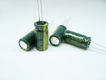 16V 1000uF Common electrolytic capacitor Large capacity green capacitor DIY electrical circuit DIY