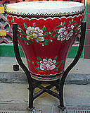 Hand painted peony flower pot drum send drum rack drum stick can be customized with various models