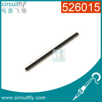 526015 round hole row female single row female single row round hole socket spacing 2 54mm
