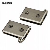 Guanqi glass hinge Showcase Glass door hinge Heaven and earth installation glass clip shaft Glass hinge