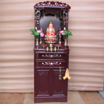  Guanyin God of wealth Xianjia Shrine Shenlou solid wood cabinet Shentai for Taiwan cabinet cabinet Bodhisattva house YYSL01