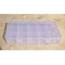 Full 15-grid transparent plastic storage box storage detachable box jewelry box plastic box storage cover