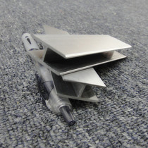 Polymeri kitchen cabinet PVC single-layer skirting board corner joint plastic floor foot line Yin and Yang corner flat joint