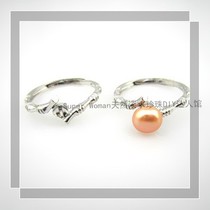 DIY pearl ring accessories 925 sterling silver bamboo opening ring stop adjustable CJ51