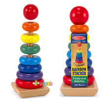 Out of the United States childrens early education toys stacked circle Rainbow tower ferrule