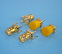 High frequency SMA-KE female head positive four-angle welding plate SMA five positive feet welding PC board SMA-K outer screw inner hole