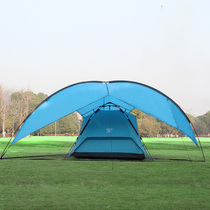 Outdoor awning triangle canopy camping picnic picnic canopy beach sunshade canopy rain tent barbecue shed