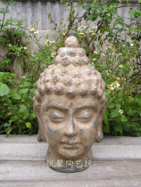 European style foreign trade export home furnishing retro atmosphere Living room study decoration Buddha head ornaments