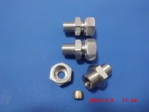 Armored thermocouple thermal resistance matching stainless steel movable card sleeve screw thread fixing external teeth Internal teeth