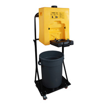 SYSBEL portable eyewash mobile trolley type eyewash with waste water collection bucket WG6004Y