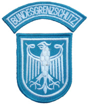 West German BGS arm badge Embroidery Army Meme Adhesive Arm Badge Custom Clothes Stickup Chest cap Cap Back Patch etc.