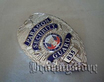 American White House Outstanding Security Guard Silver Large Badge Security Officer Identify Metal Card Badge