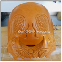 Ju Buddha Pavilion-Taiwan Buddhist instruments * 9 inch 5 Taiwan boutique Guilan wooden fish carving wooden fish (send Mallet pad)