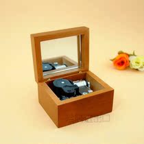 Solid Wood clockwork Valentines Day gift Music Box Birthday Gift music box Sky City girl creative gift