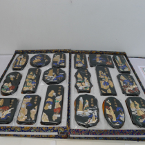 Old Hu Kaiwen Hui ink] Thirty-six views of Huangshan gift ink ingot ink bar ink block Four treasures of Wenfang pine smoke ink