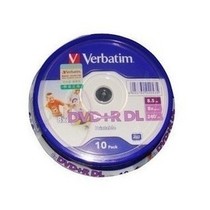 Verbatim DVD R DL8 5G 8X 10-disc Printable DVD Burning Disc