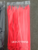 Color Loosable Nylon Tie Buckle Tie Loose Buckle Tie 5*200 100 Bags Red and Black