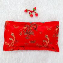 Custom Baby Big Red Festive Buckwheat Silk Pillow Newborn Baby Health Pillow Baby Pillow Pillowcase