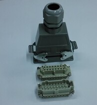 Heavy duty industrial connector rectangular hot runner Aviation plug connector HDC-HE-016 (PG29)