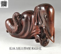 Lixiangyuan Indian Small Leaf Rosewood Elephant Pen Mountain Pen Holder Antique Wenwan Boutique Collection