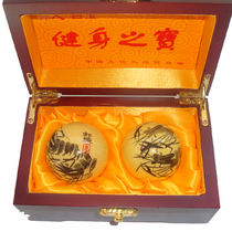 Baoding iron ball fitness ball handball health ball middle-aged hand turn ball painted shrimp fun gift ball