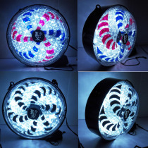 LED windmill beauty salon turn light Barbershop turn light Hair products and equipment Crystal LED wall-mounted turn light