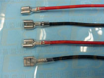 6 3 mm spring single-ended sheathed wire thick wire single-ended connecting wire 1015#20 cold-pressed plug-in terminal