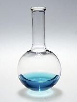 Round bottom flask first high school chemistry experimental equipment heating with quality glass