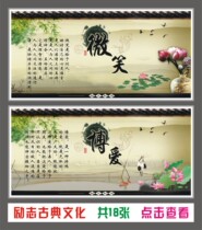 Primary and secondary school classrooms cultural wall stickers corridors wall layout celebrities inspirational slogans aisle stickers